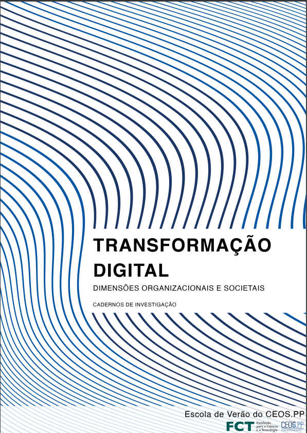 Capa do Livro Transformação Digital. Cadernos de Investigação