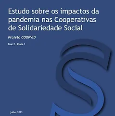 Capa do Livro Projeto COOPVID - Estudo sobre os impactos da pandemia nas Cooperativas de Solidariedade Social: Fase 2 - Etapa 1