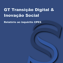 Capa do Livro Relatório ao inquérito CPES- GT Transição Digital & Inovação Social